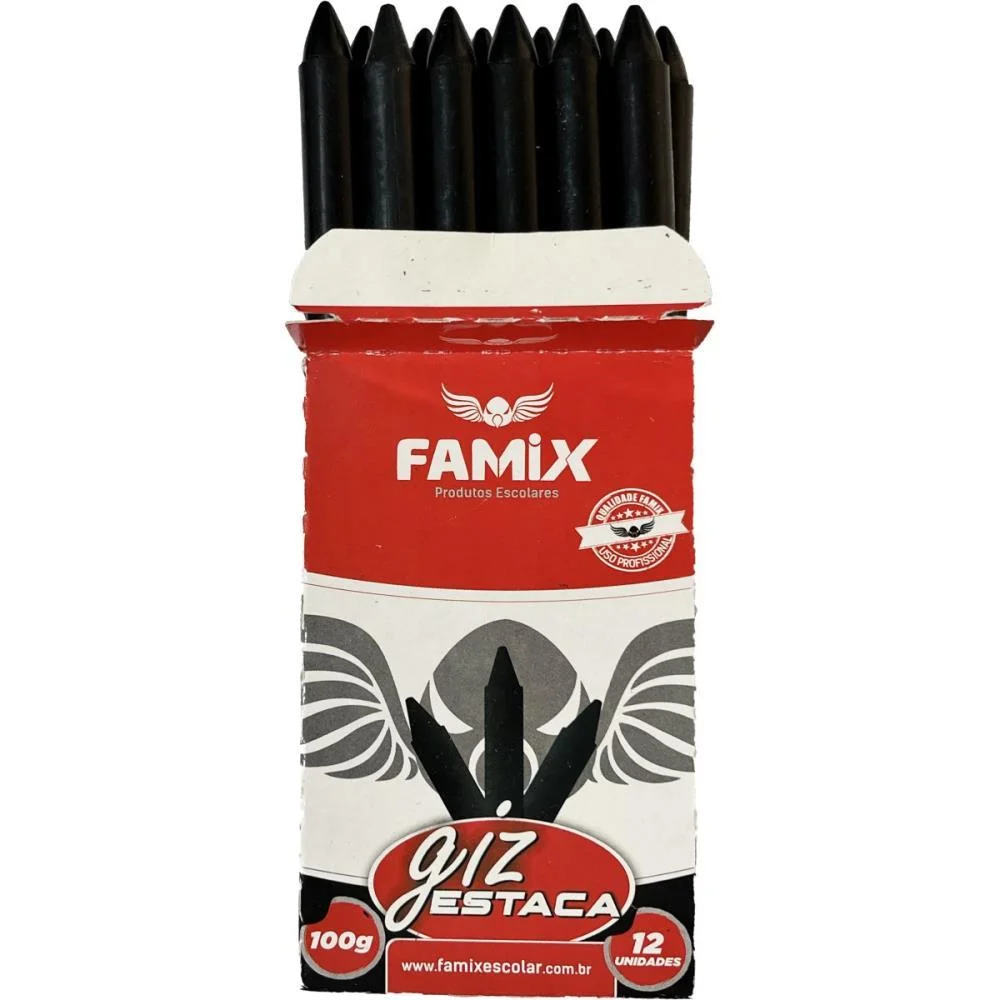 LAPIS ESTACA PRETO 100G FAMIX (DUZIA)