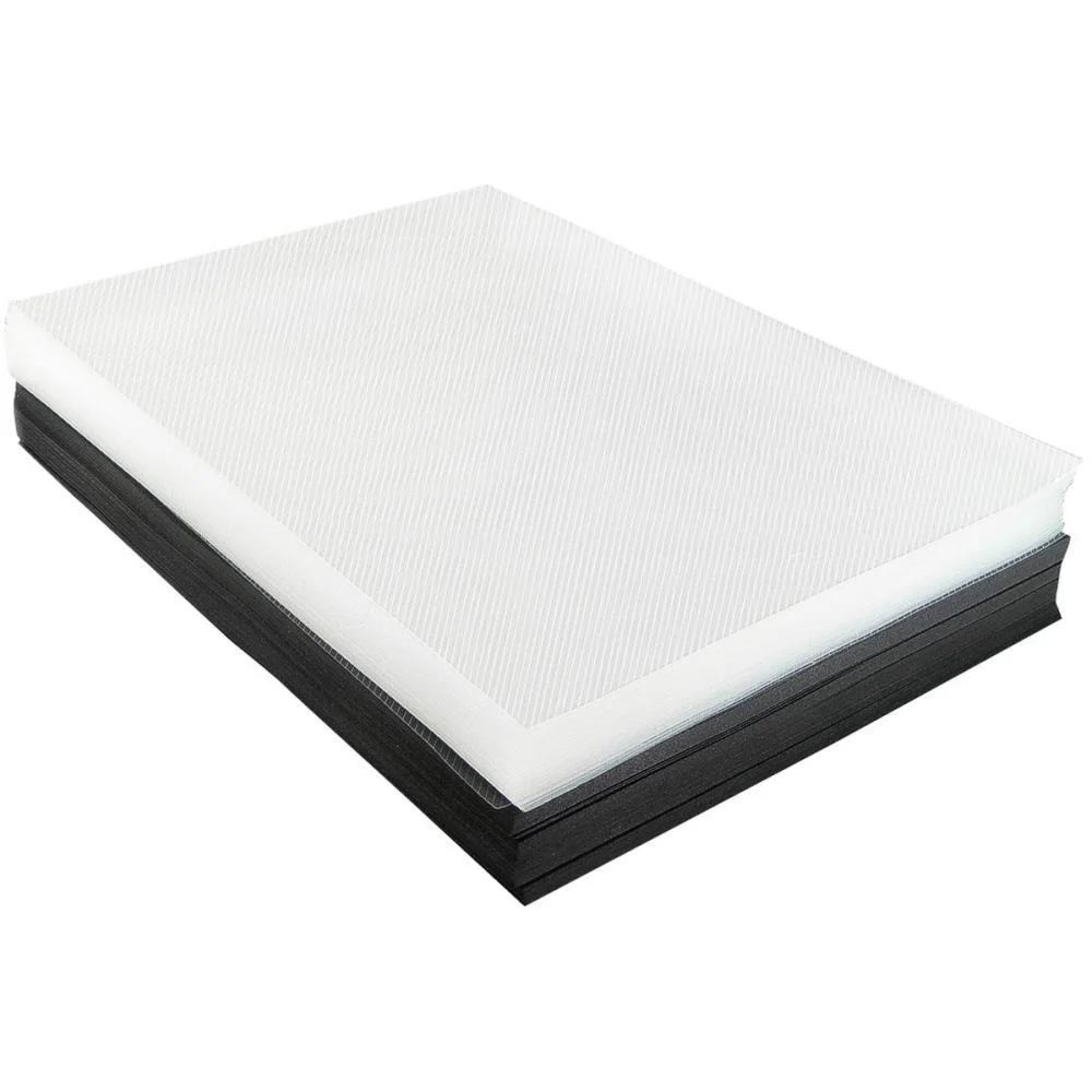 Capa Para Encadernacao A4 100 Transp Line + 100 Preto Mares (Kit)