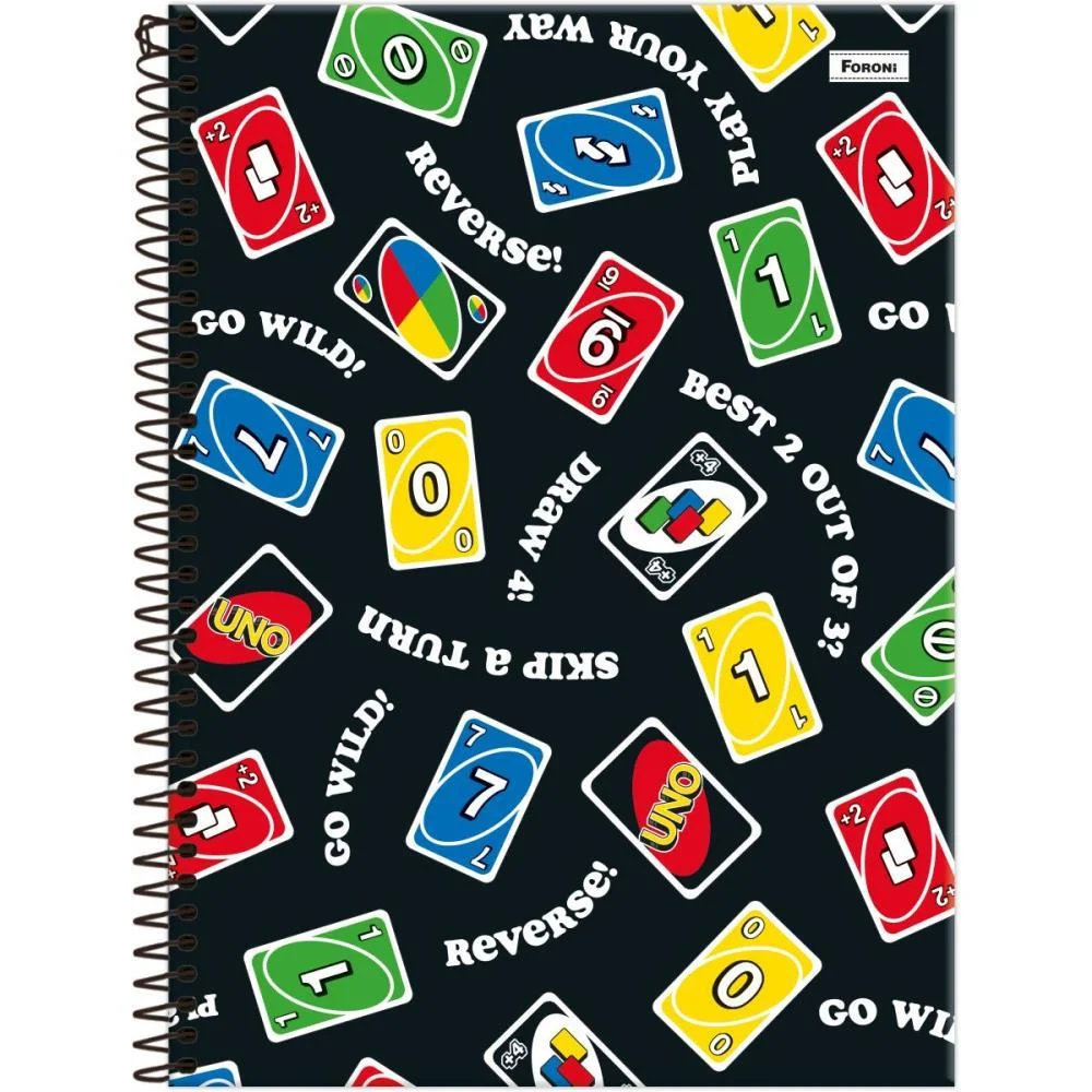 CADERNO 10X1 CAPA DURA UNO 160FLS FORONI (PCT.C/04)