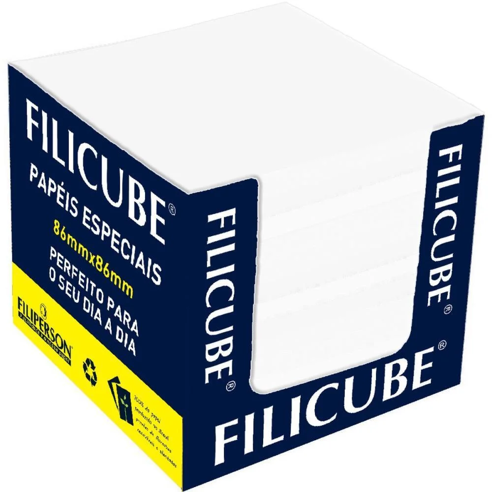 Bloco De Anotacoes Filicube  86X86X80 85G 700F Br Filiperson (Caixinha)