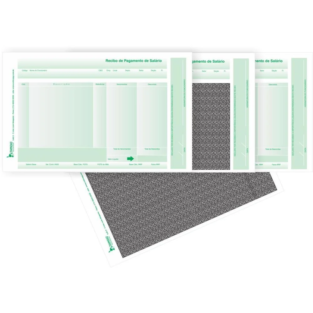 Formulario Continuo Impresso Lab 04 3 Vias C/ Bloqueio Tamoio (Pct.c/250)