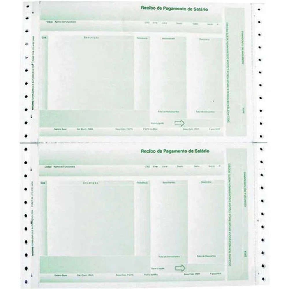 Formulario Continuo Impresso Recibo Pagto Lab02 2Vias Vd Jandaia (Cx.c/3000)