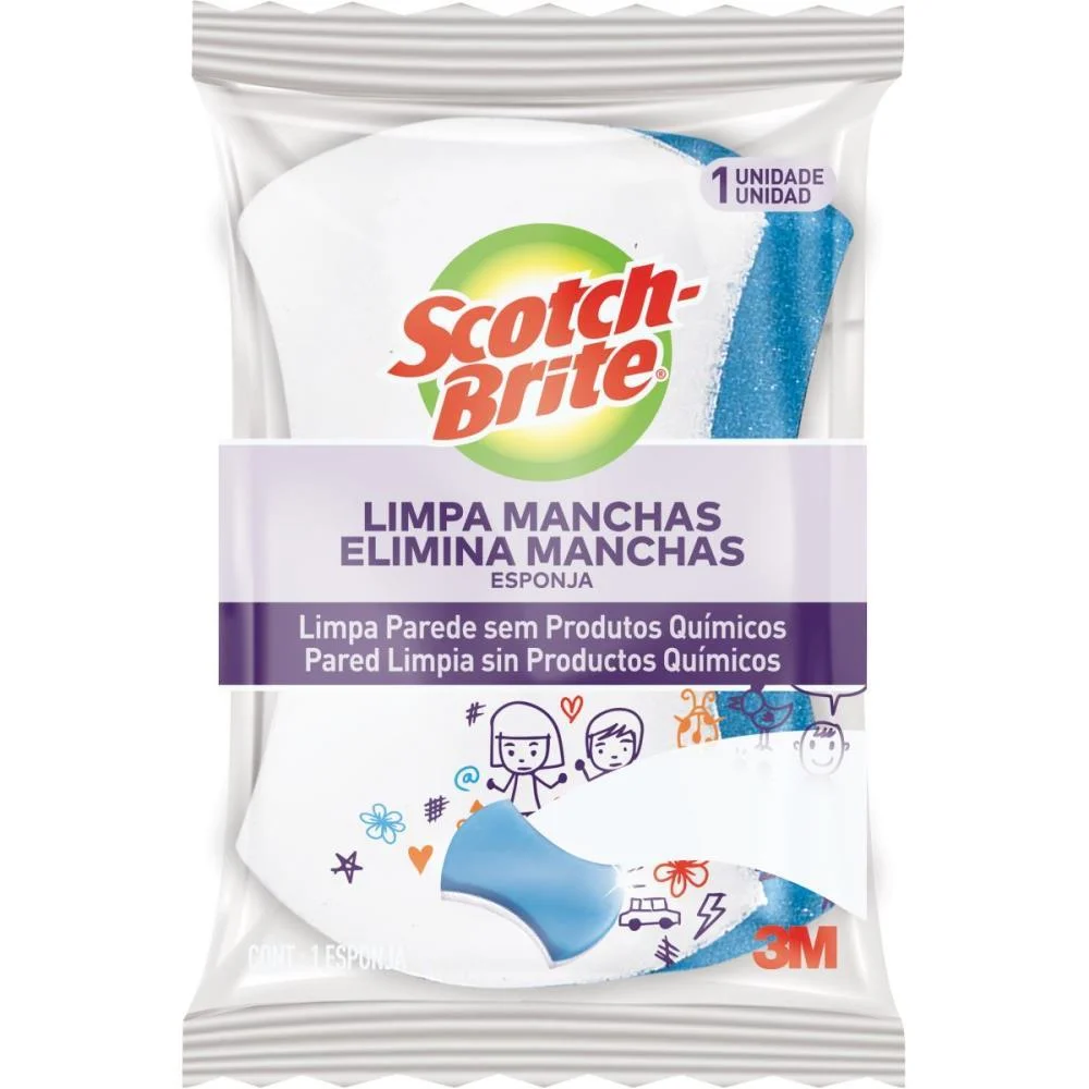Esponja Para Limpeza Scotch Brite Esponja Magica 3M (Unidade)