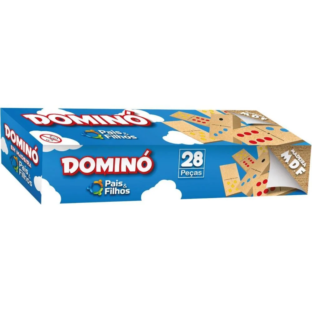 DOMINO PINGOS COLORIDOS EM MADEIRA PAIS E FILHOS (UNIDADE)