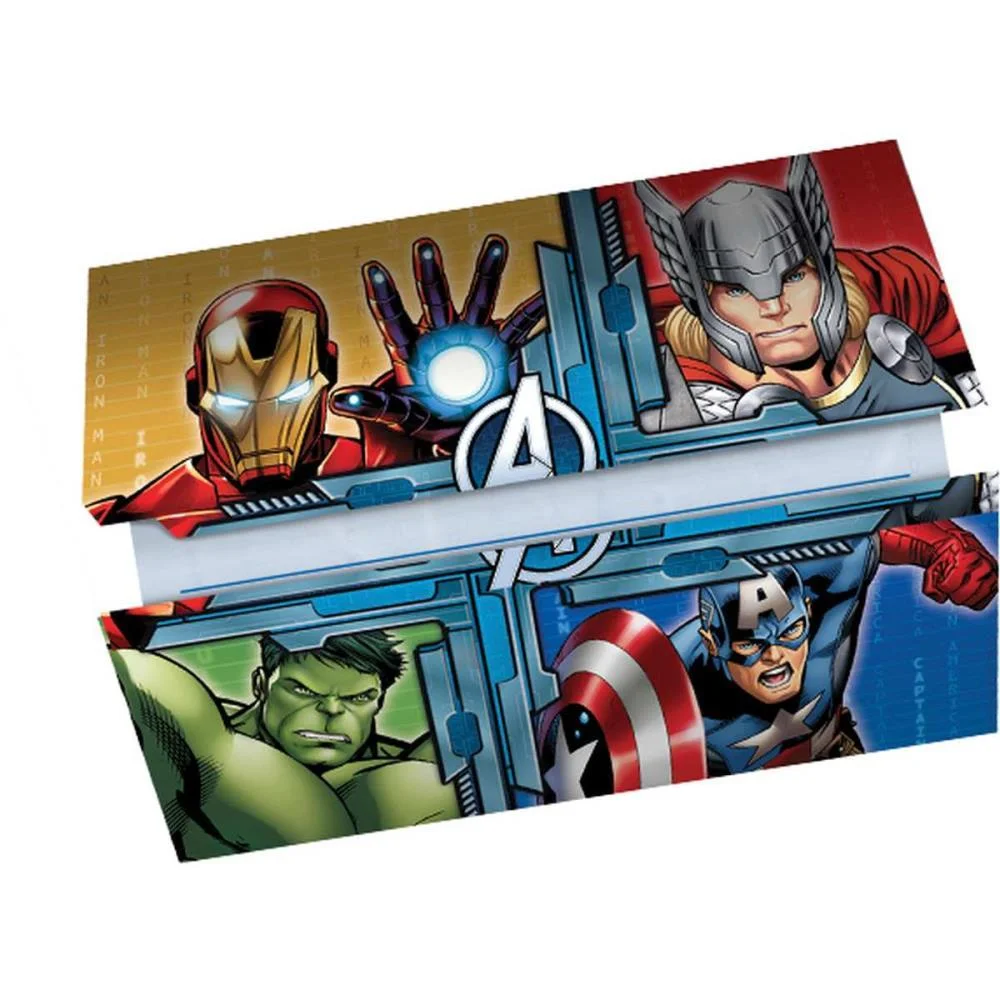 Convite De Aniversario The Avengers Animated R70 8Un Regina Festas (Pct.c/12)