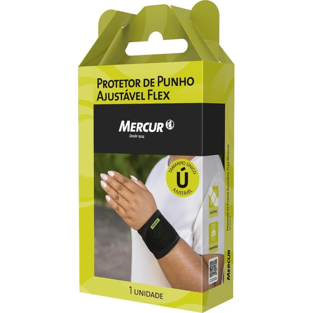 Produto Ergonomico Protetor De Punho Ajust. Flex Mercur (Unidade)