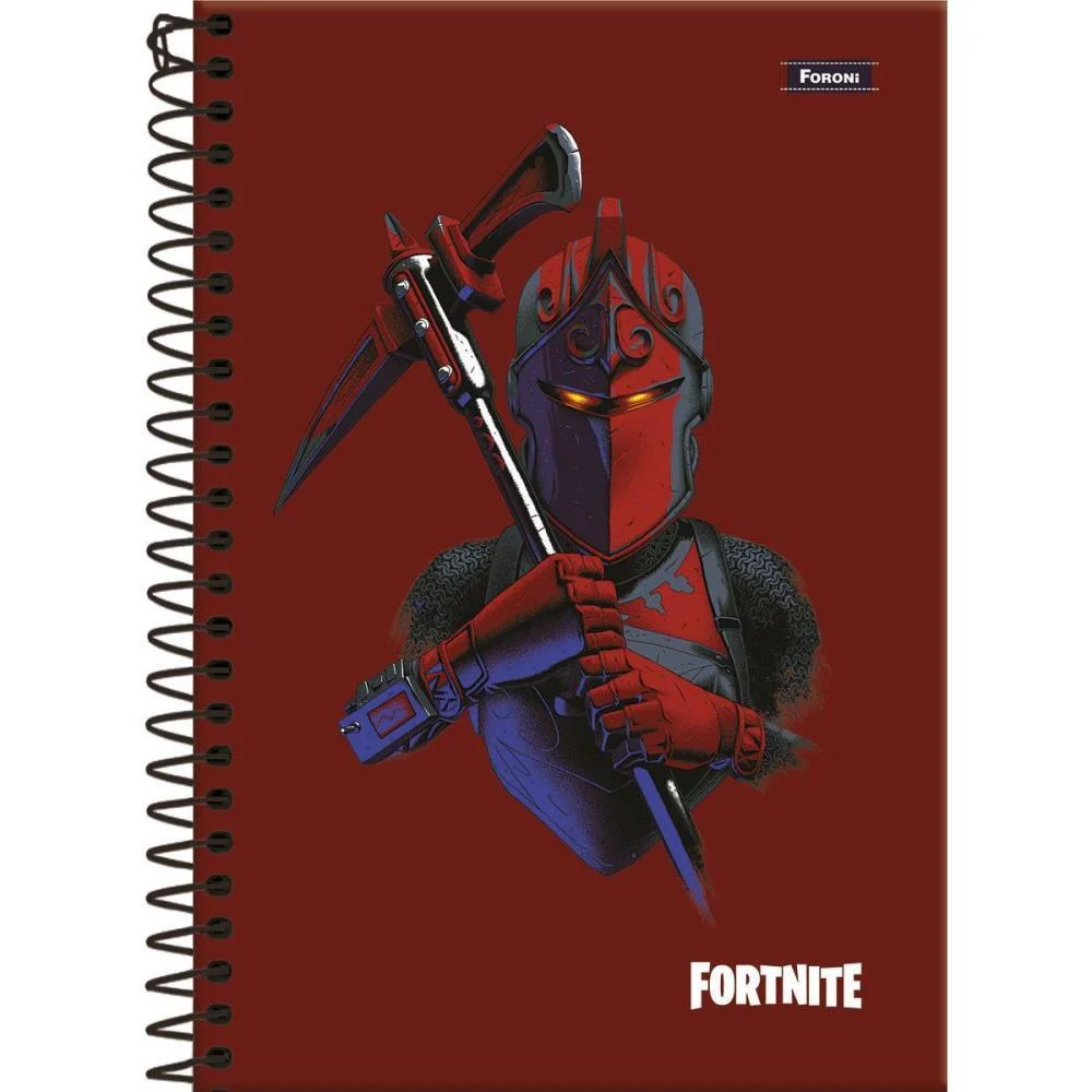 CADERNO 10X1 CAPA DURA FORTNITE 160F FORONI (PCT.C/04)