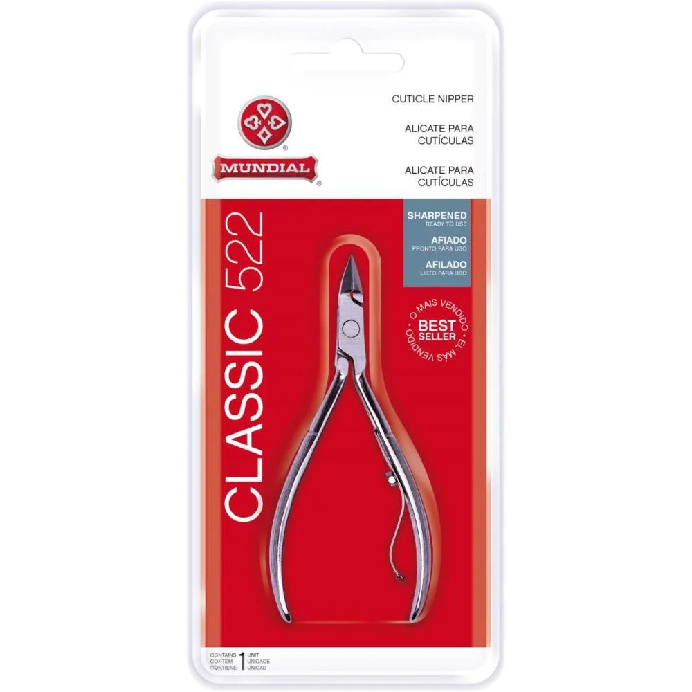 Alicate Higiene Pessoal P/Cuticula 4.10Cm. Mundial (Unidade)