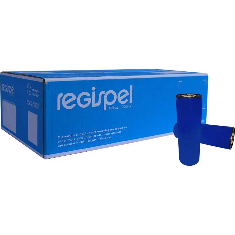 Ribbon 110Mmx91M Cera Preto Regispel (Unidade)