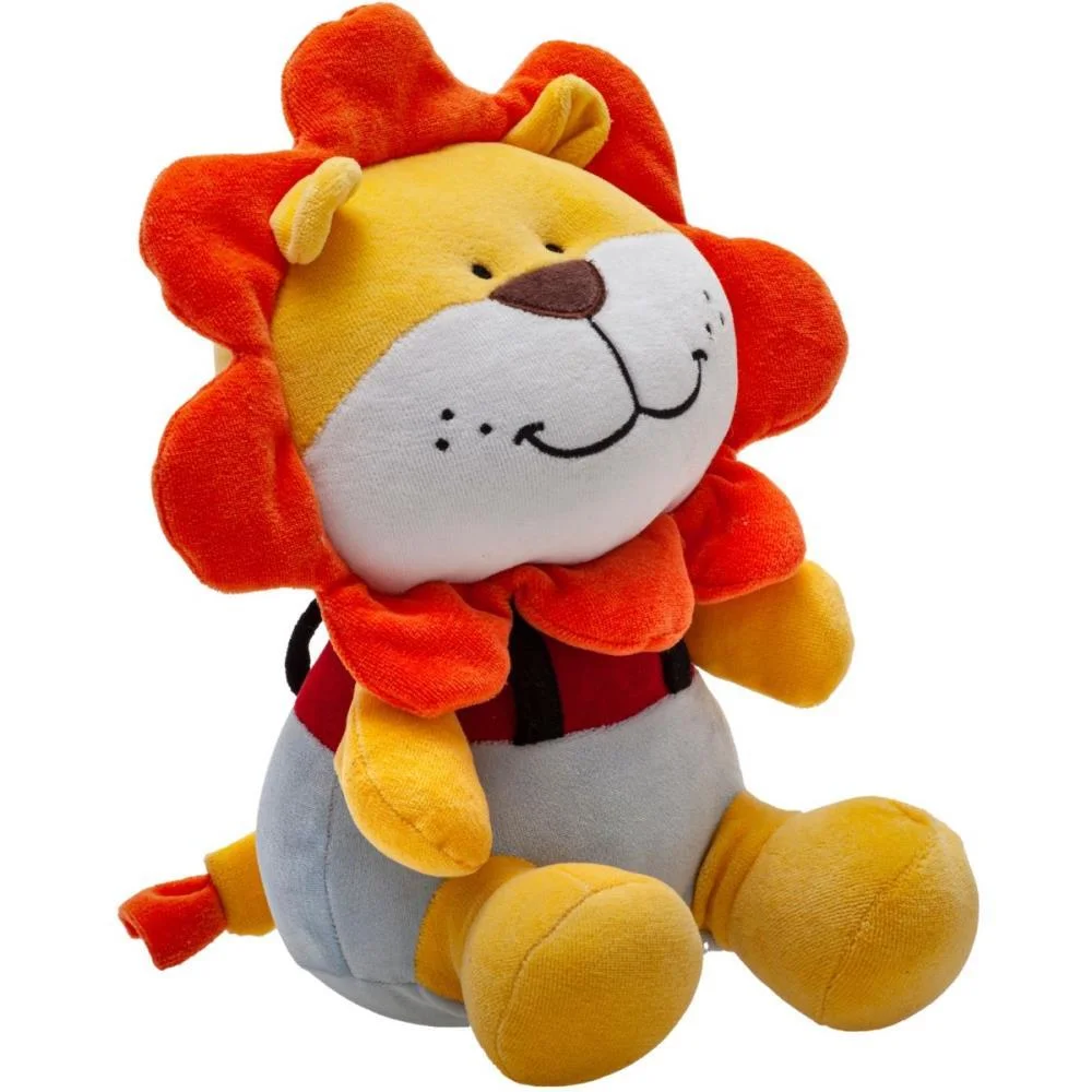 PELUCIA LEAO AMIGOS DA FLORESTA 34CM ZIP (UNIDADE)