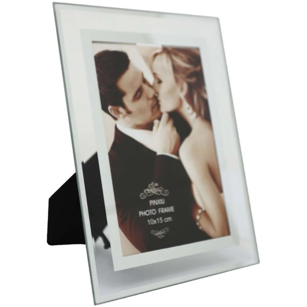 Porta Retrato Vidro Formas 10X15Cm Sort. Yangzi (Unidade)