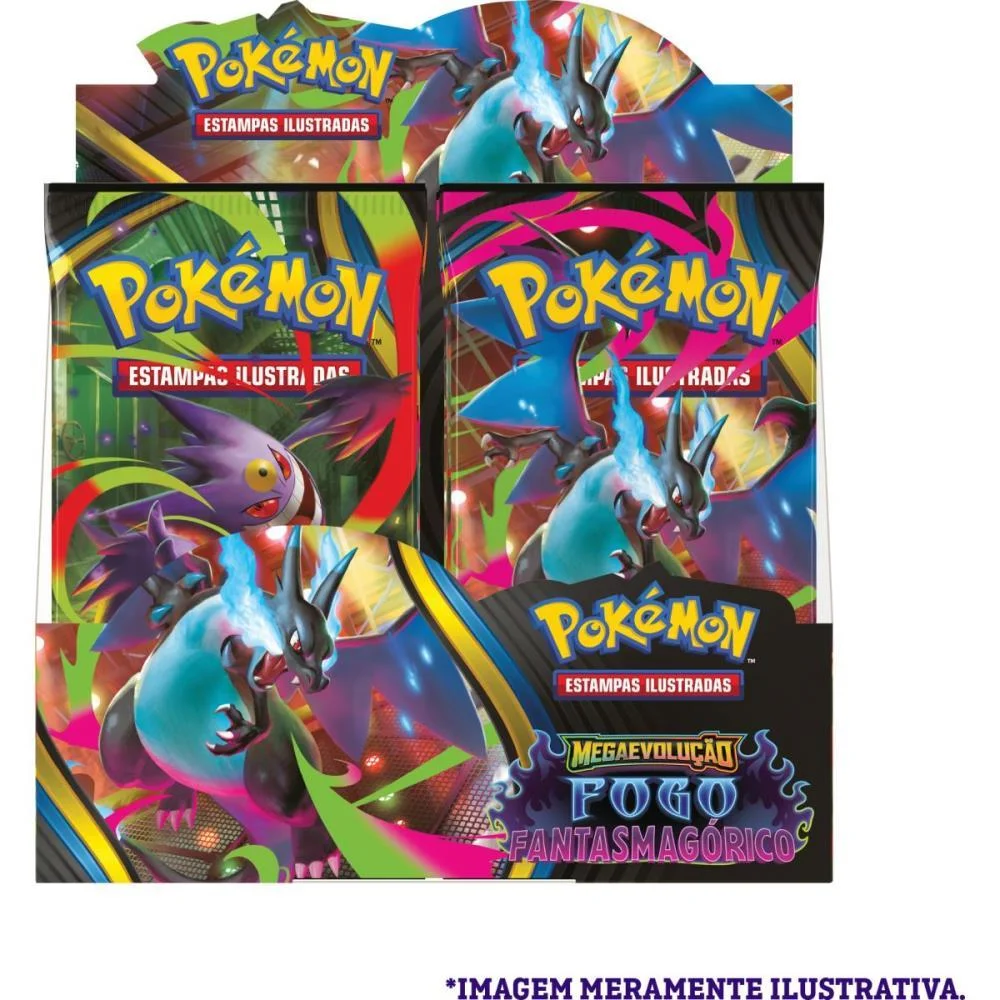 Jogo De Cartas Pokemon Me02 Fogo Fantasmagori Copag (Dp.c/36)