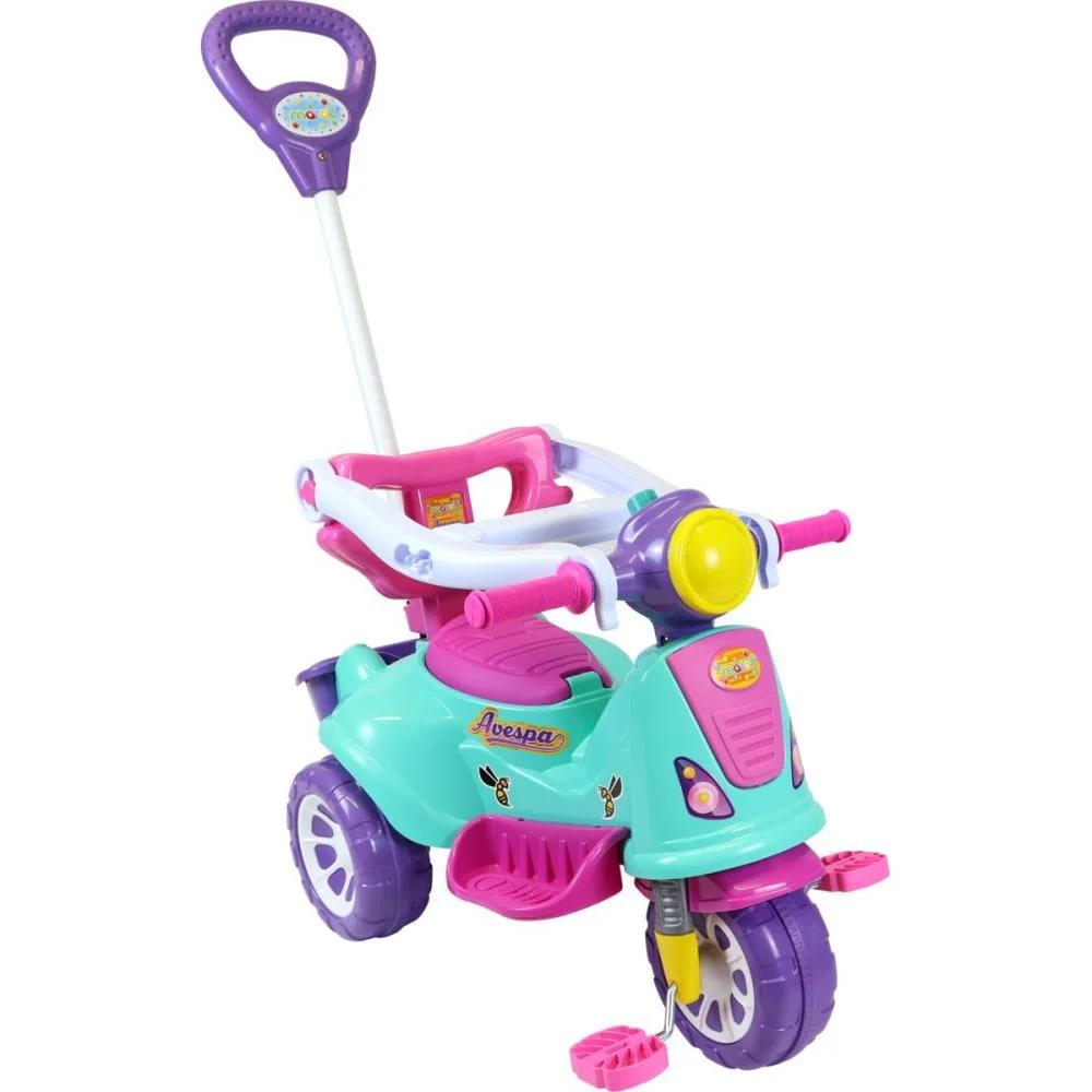 Triciclo Avespa Pink 25Kg C/Som Maral (Unidade)