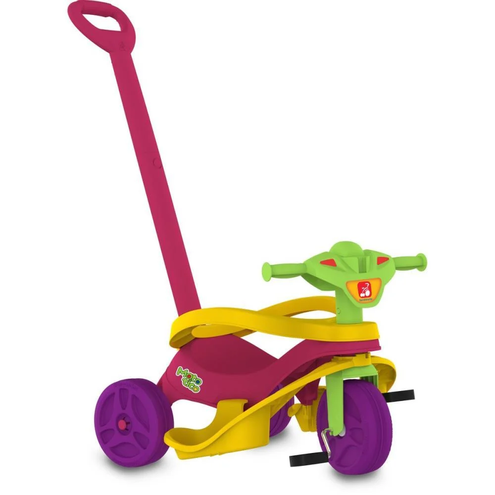 Triciclo Mototico Passeio/Pedal Rosa Bandeirante (Unidade)
