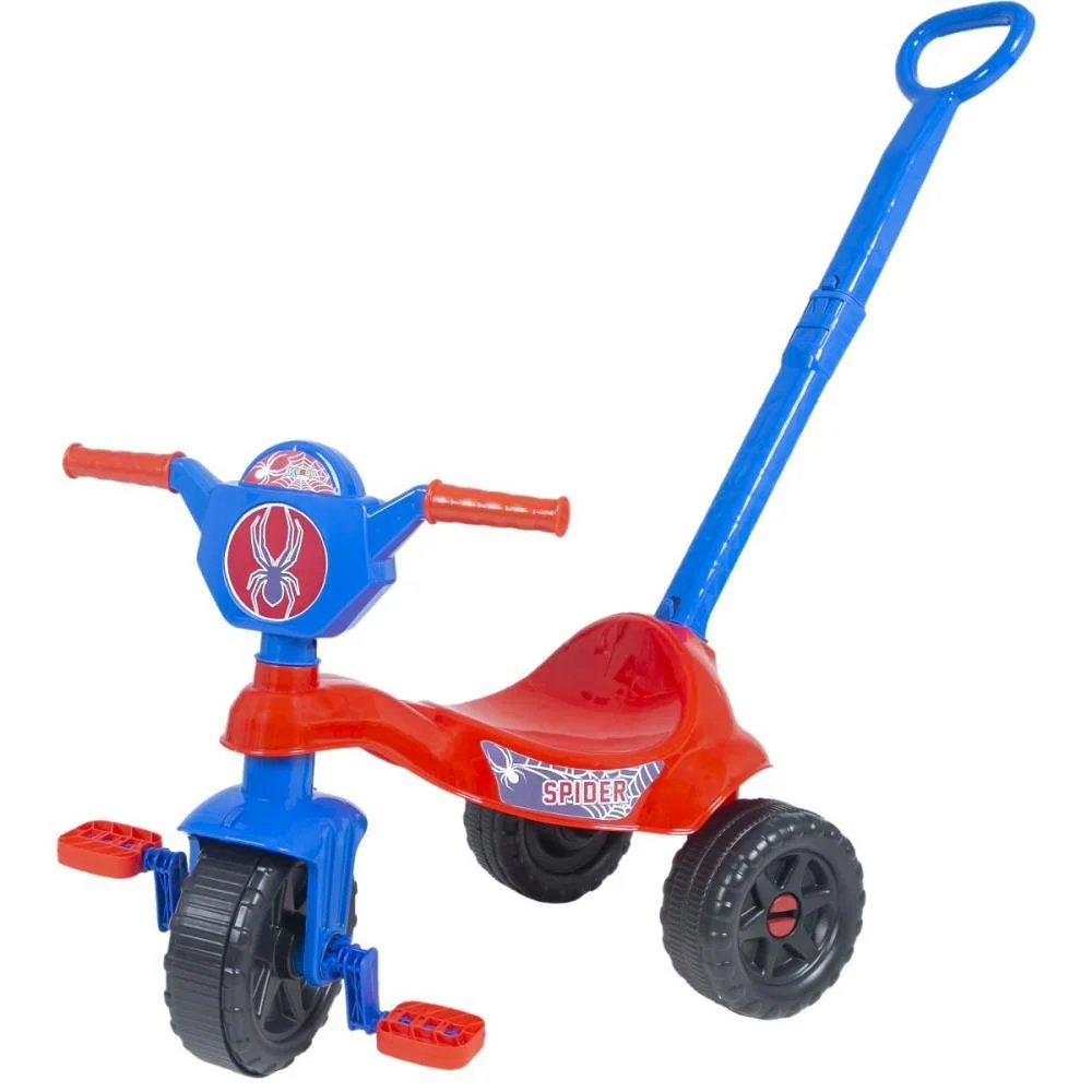 Triciclo Kemotoca Spider C/Haste 16Kg Kendy Brinquedos (Unidade)