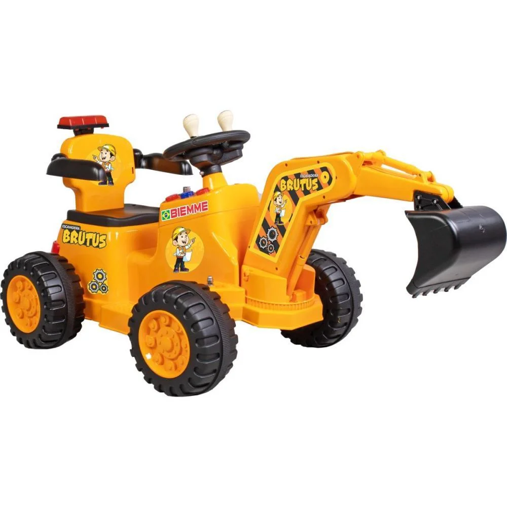 Veiculo Eletrico Escavadeira Brutus 6V Biemme (Unidade)