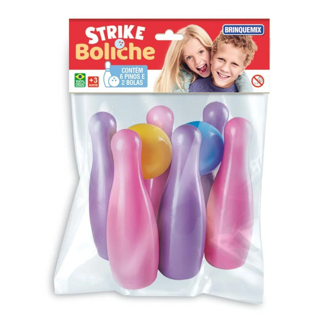 BOLICHE STRIKE BOLICHE SOLAPA MENINA BRINQUEMIX (UNIDADE)