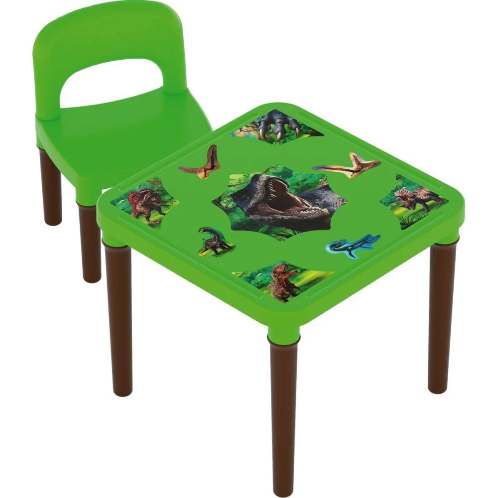 Mesinha/Cadeira Dinossauro Mesa+Cadeira C/Ades Ggb Plast (Unidade)