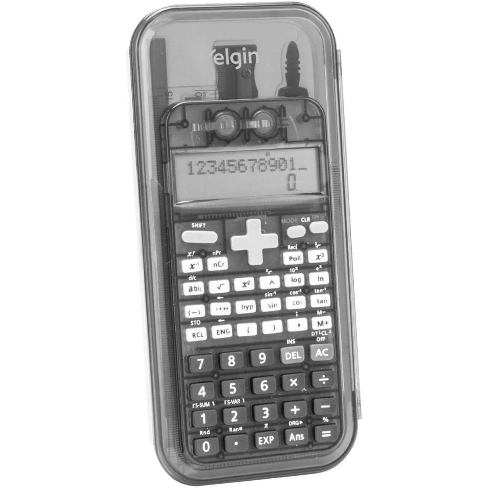 CALCULADORA CIENTIFICA 240FUNCOES C/KIT CALCULOS ELGIN (UNIDADE)