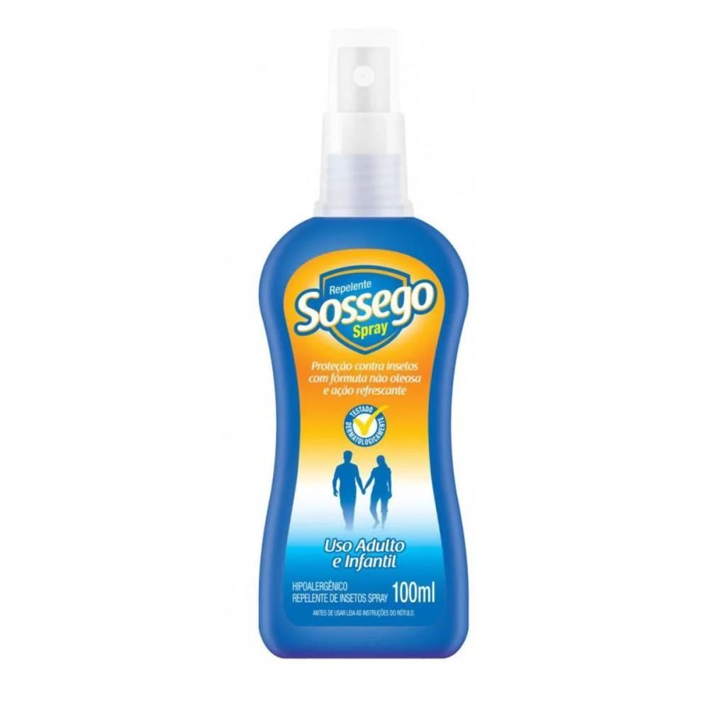 Repelente De Insetos Sossego 100Ml Spray Nobel Do Brasil (Unidade)