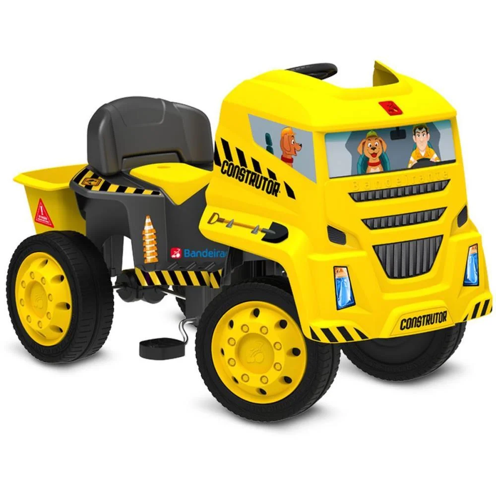 Veiculo A Pedal Caminhao Construtor Am 35Kg Bandeirante (Unidade)