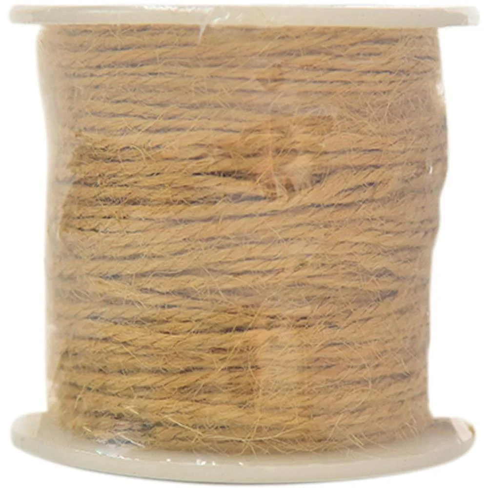 FIO DE JUTA 2MM NATURAL 50M. KIT (ROLO)