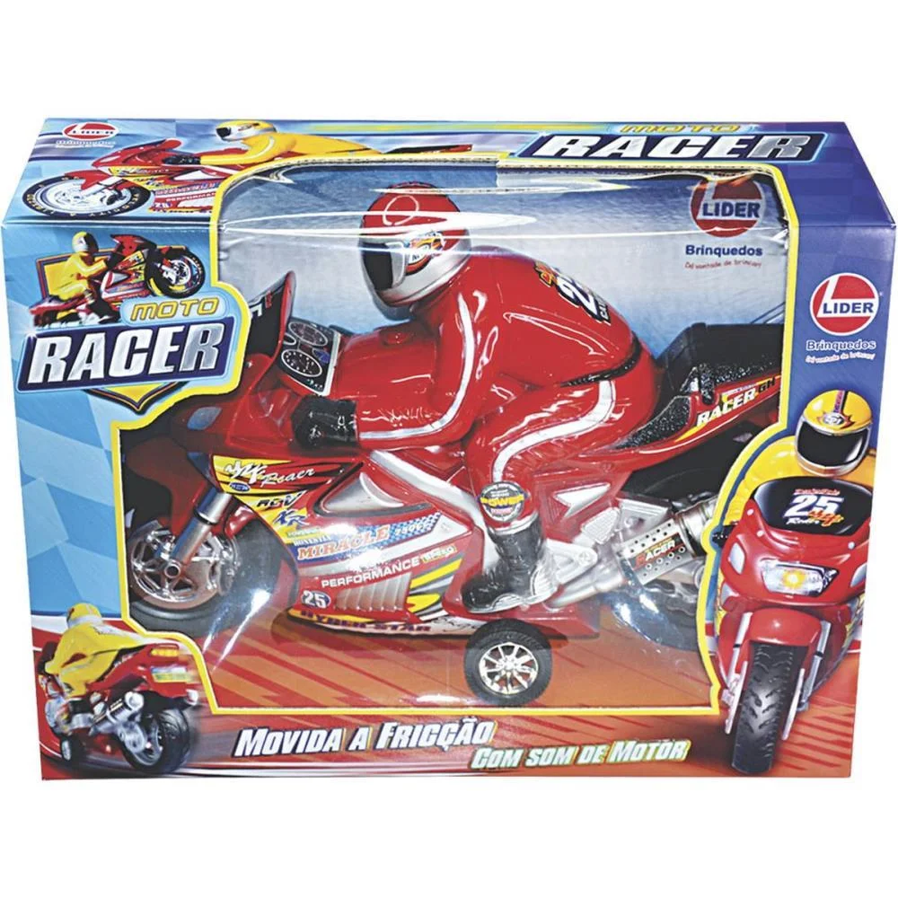 Moto Racer Movida A Friccao C/Som Lider (Unidade)