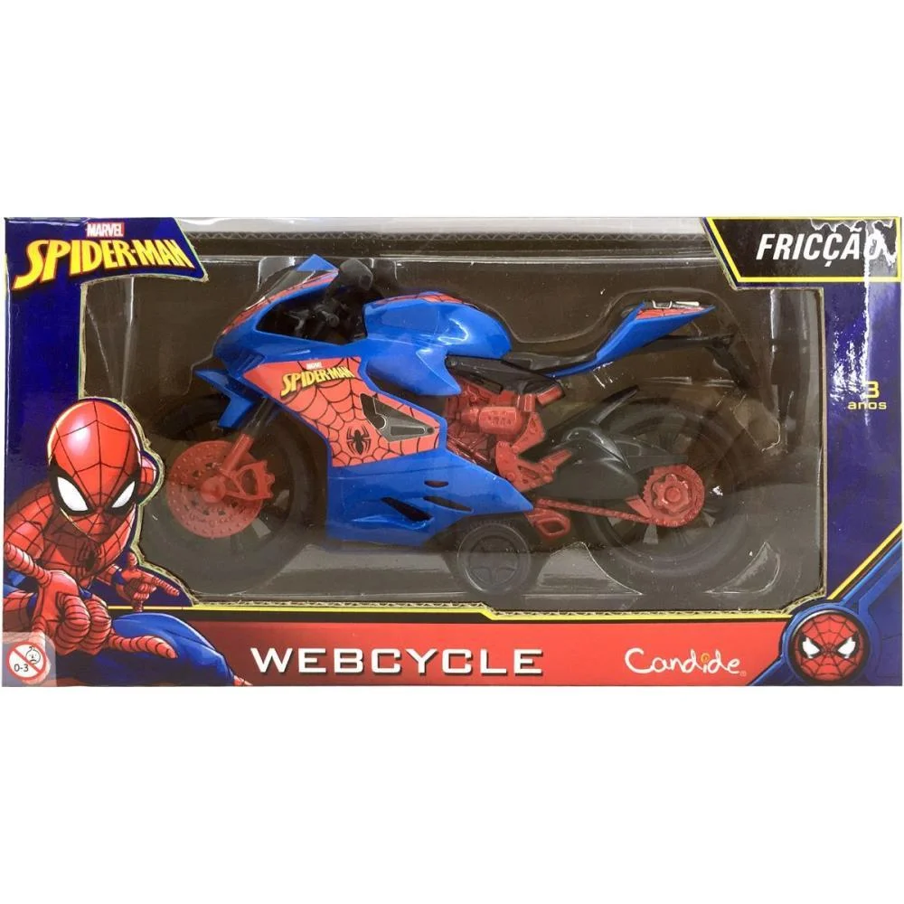 Moto Spider-Man Webcycle A Friccao Candide (Unidade)
