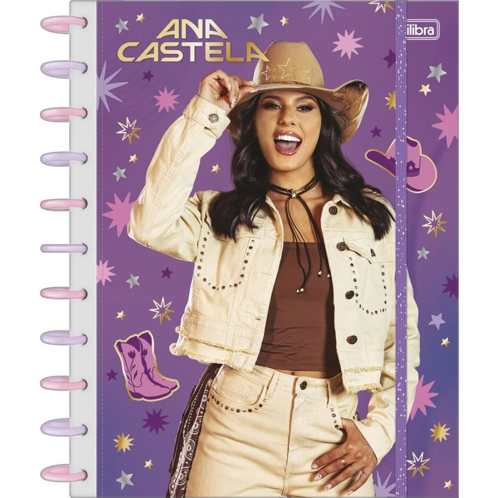 CADERNO 10X1 CAPA DURA ANA CASTELA 160FLS TILIDISCO TILIBRA (UNIDADE)