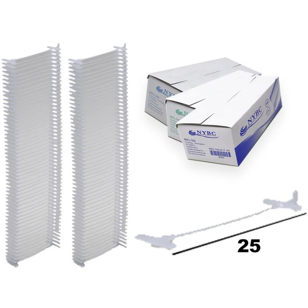 PINO PLASTICO TAG 25MM NYBC (CX.C/5000)