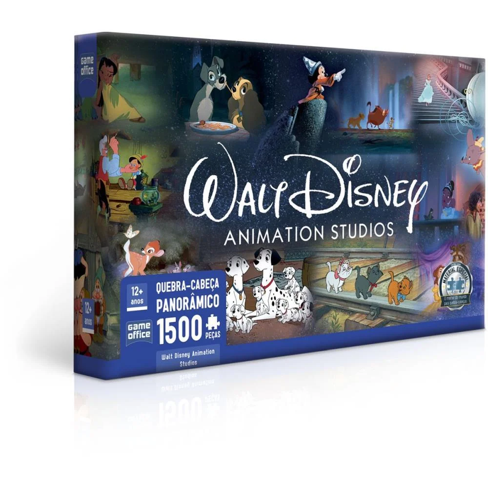 QUEBRA-CABECA CARTONADO WALT DISNEY ANIMATION 1500PCS TOYSTER (UNIDADE)