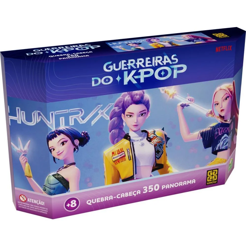 Quebra-Cabeca Cartonado Guerreiras Do K-Pop 350Pcs Pan Grow (Unidade)