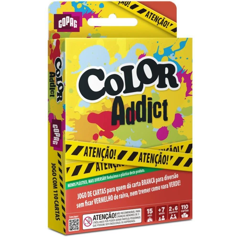 JOGO DE CARTAS COLOR ADDICT CARTUCHO COPAG (UNIDADE)