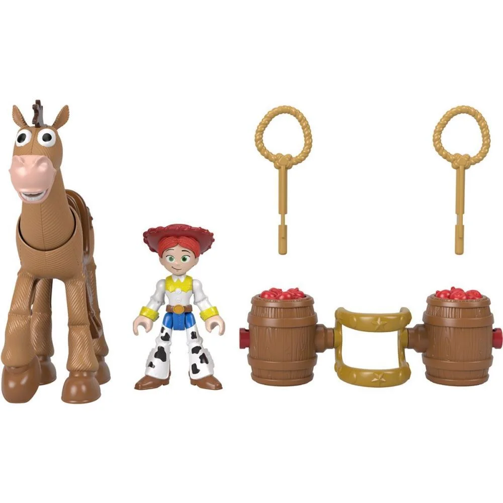 IMAGINEXT TOY STORY JESSE E BALA NO ALVO MATTEL (UNIDADE)