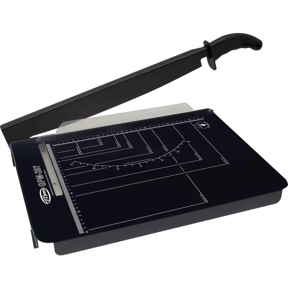 Guilhotina Cortadeira Gpm 297 Preta Navalha Afiada Menno (Unidade)