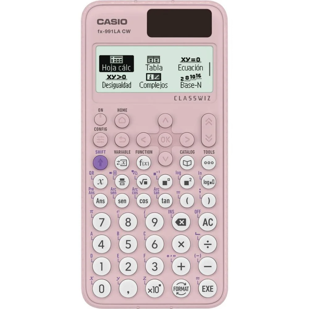 CALCULADORA CIENTIFICA FX991 LACW-PK 550 FUNCOES ROSA CASIO (UNIDADE)