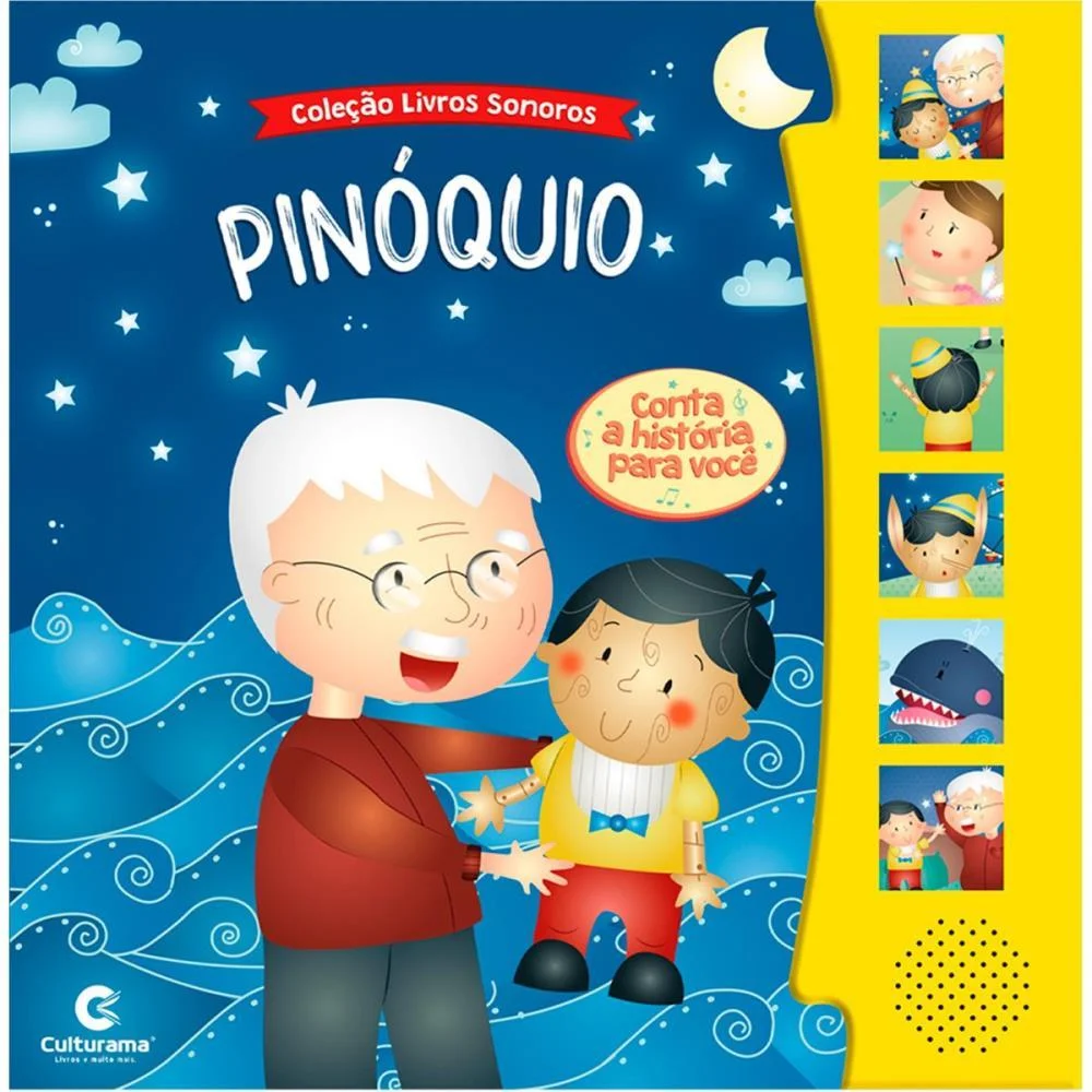 Livro Sonoro Pinoquio Culturama (Unidade)