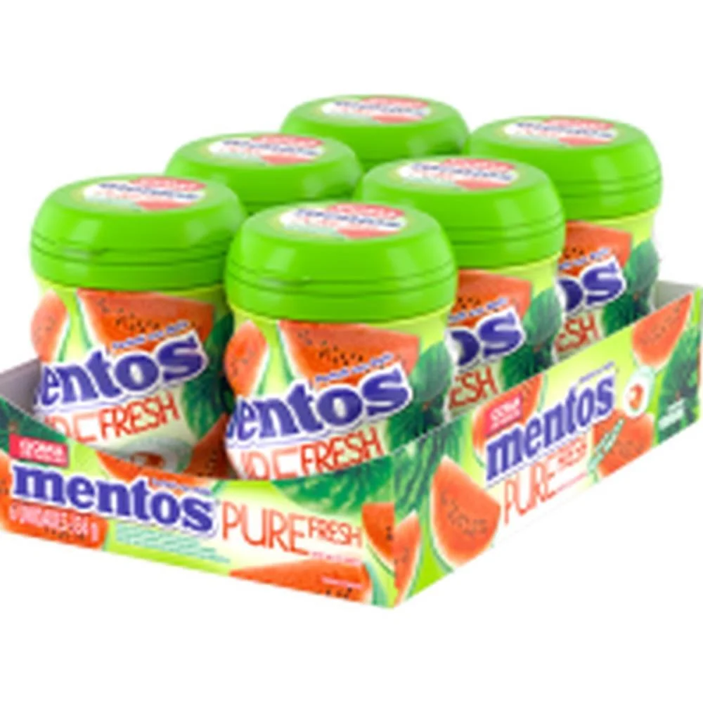 Goma De Mascar Mentos Fresh Melancia 56G 28 G Perfetti Van Melle (Dp.c/06)