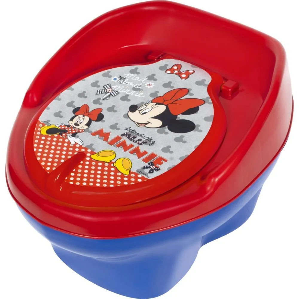TRONINHO E REDUTOR MINNIE AZUL/VERMELHO STYLL BABY (UNIDADE)
