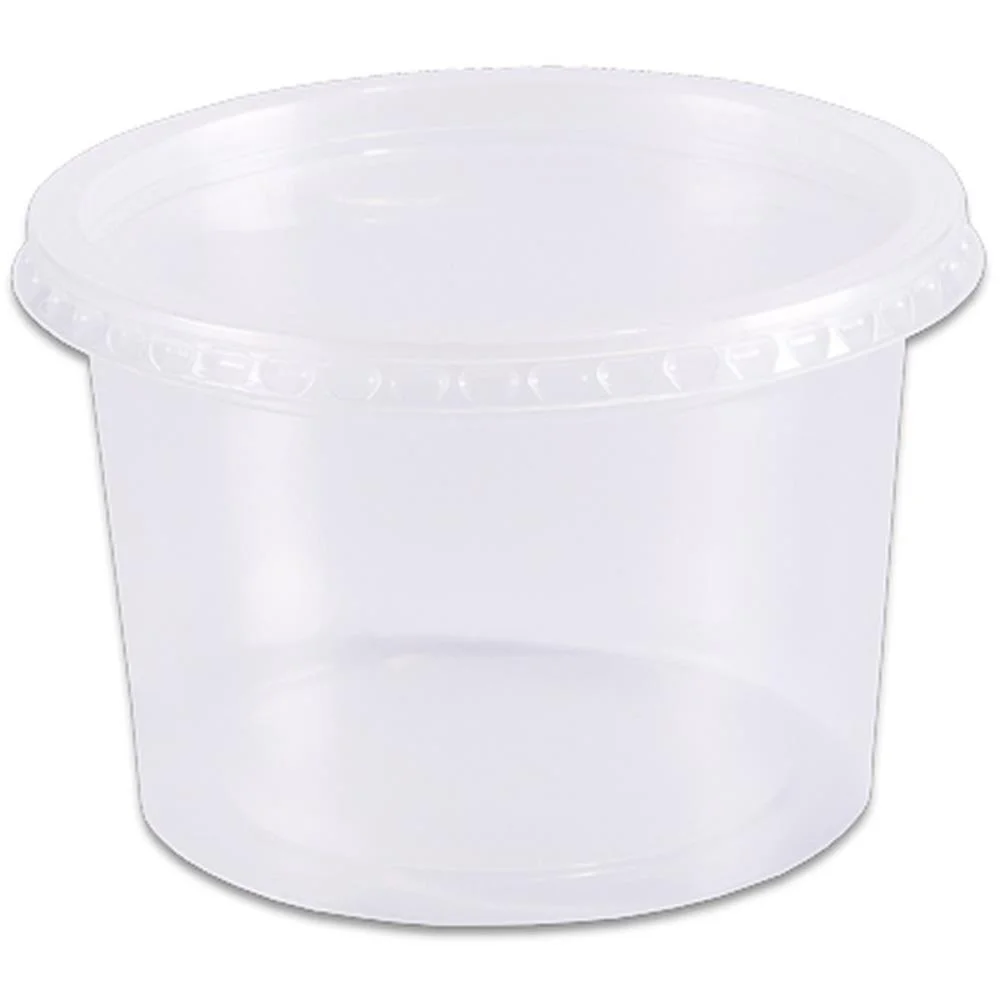 Pote Descartavel 500Ml.redondo C/Tampa Prafesta (Pct.c/24)