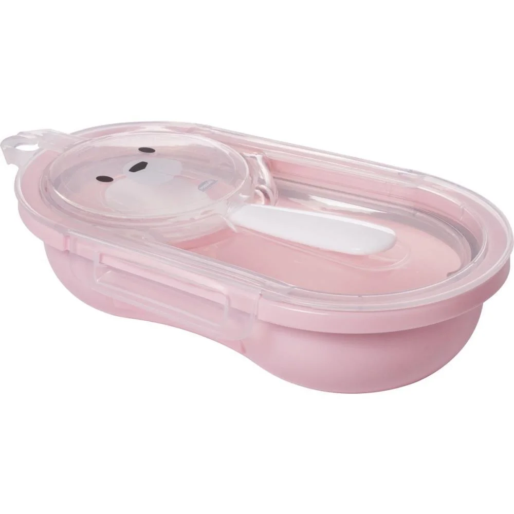 Kit Alimentacao Porta Papinha C/Colher Jd. Enc Plasutil (Kit)