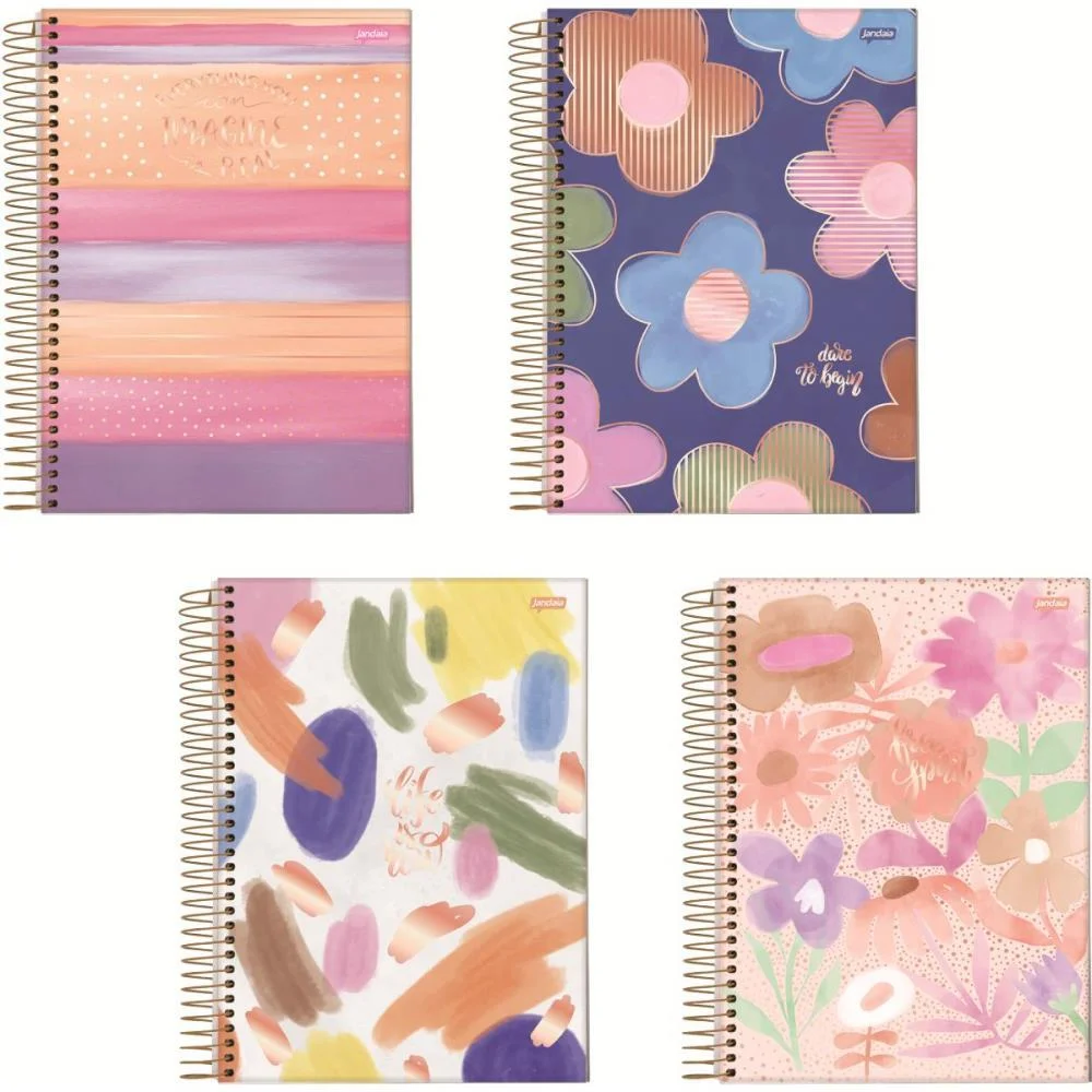 CADERNO 15X1 CAPA DURA LA CREME 240FLS. I.A JANDAIA (PCT.C/02)