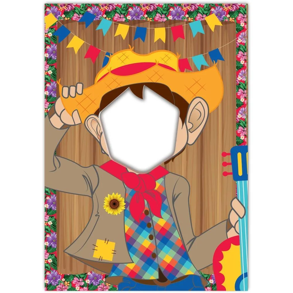Festa Junina Painel Decorativo Menino Festcolor (Unidade)