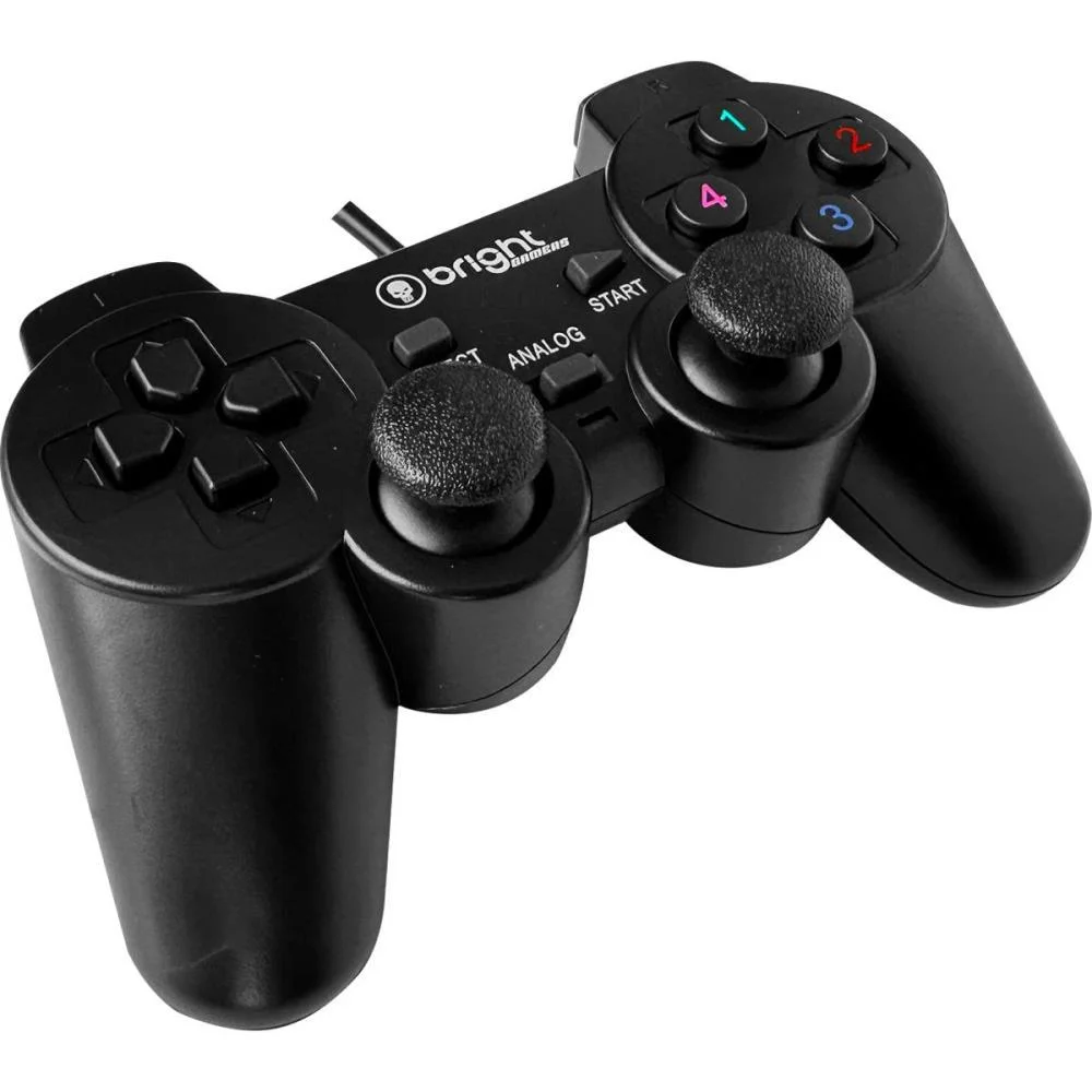Controle Para Jogo Joystick Usb 2,0 C/Fio Bright (Unidade)