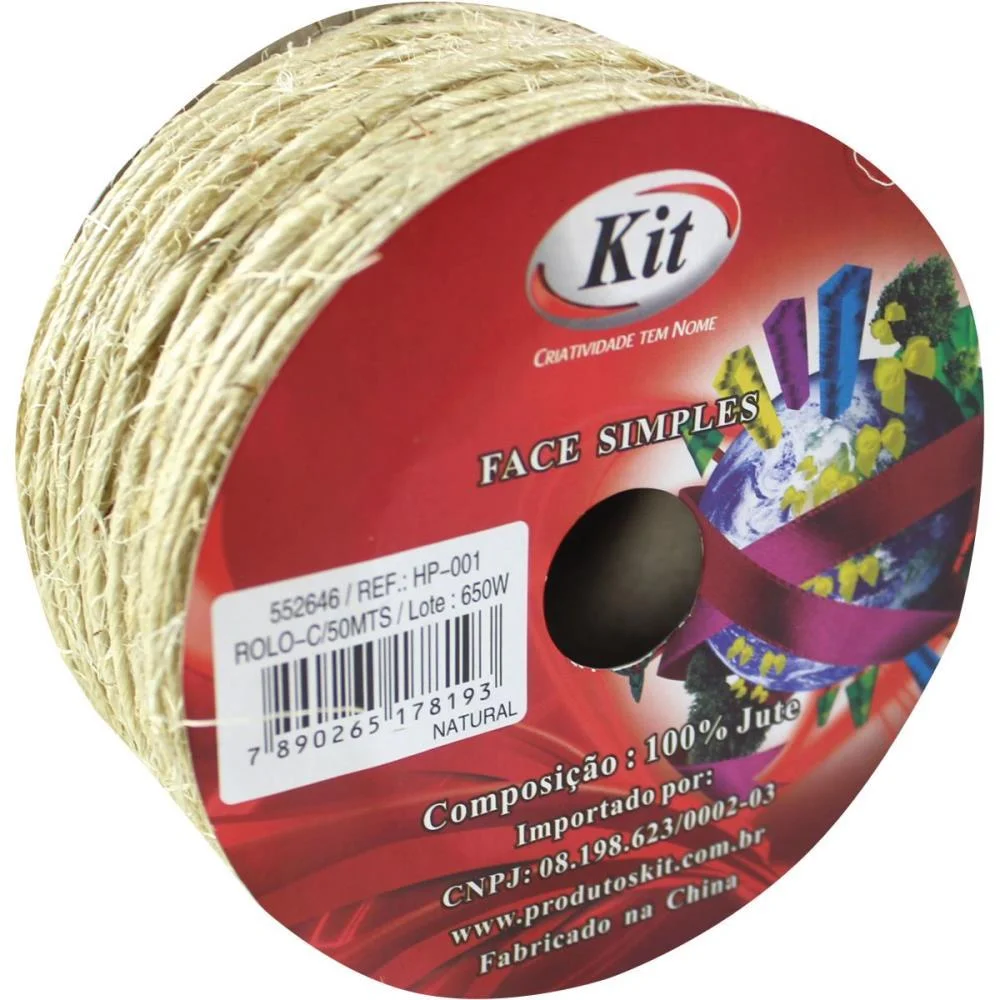 SISAL SIMPLES 30MM 50M. NATURAL KIT (ROLO)