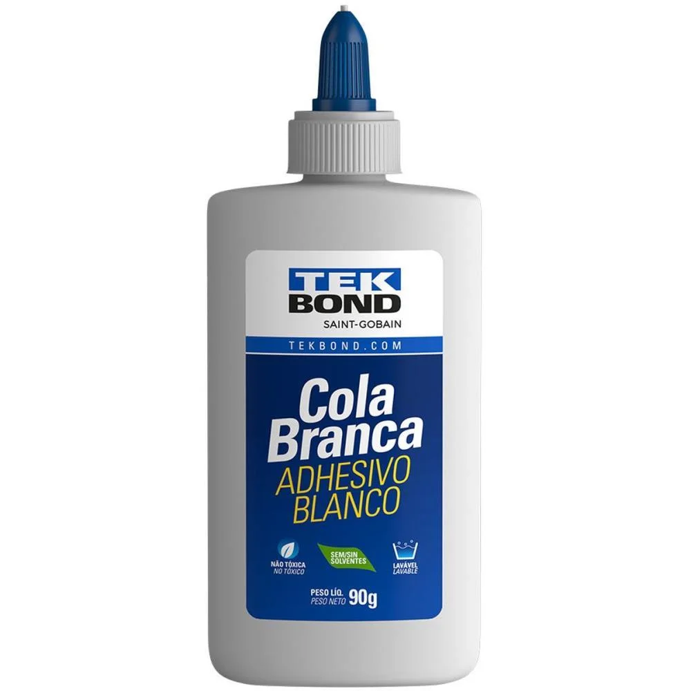 Cola Escolar Branca 90G. Tekbond (Cx.c/12)