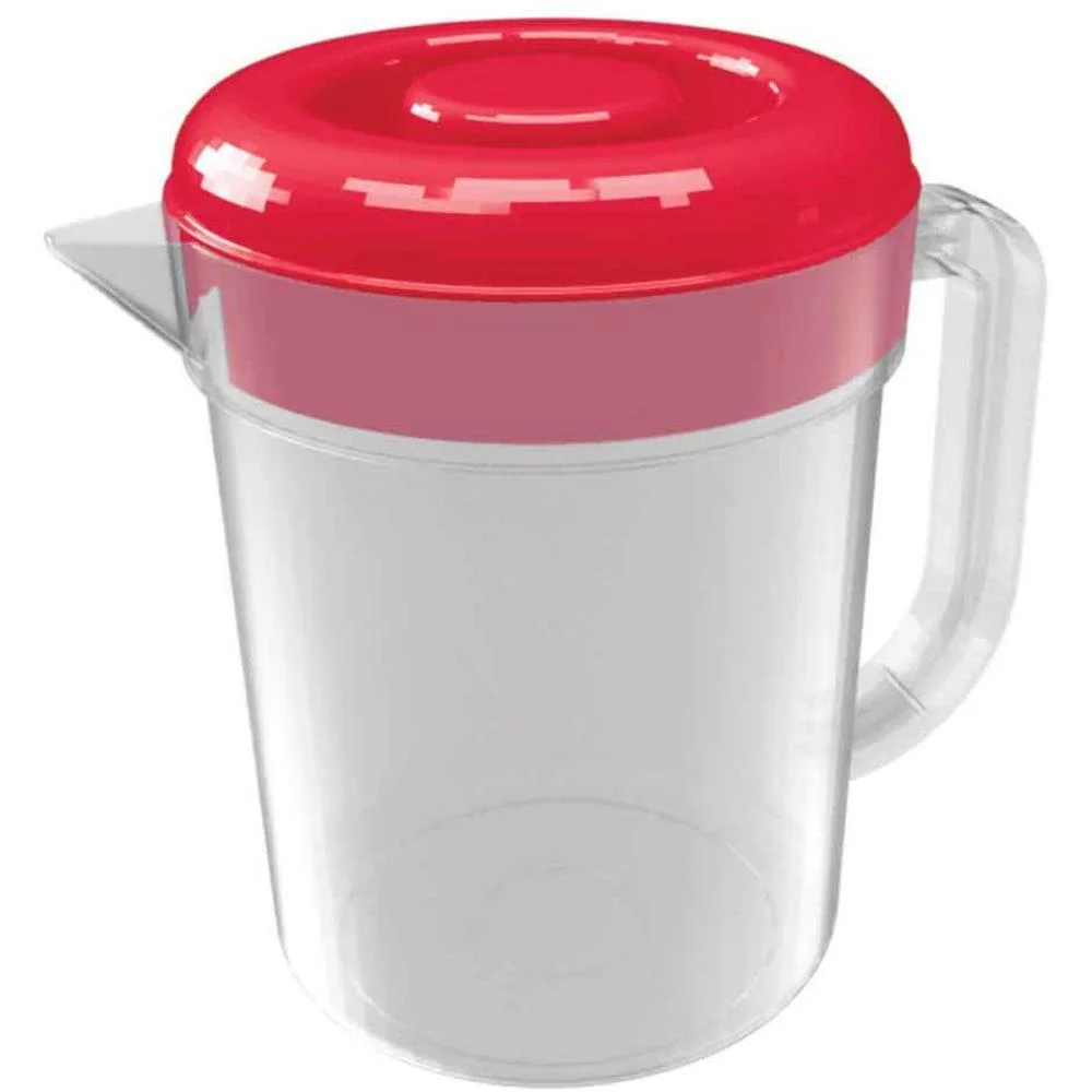 Jarra Plastica 2L Red. C/Tampa Verm. Nitron (Unidade)