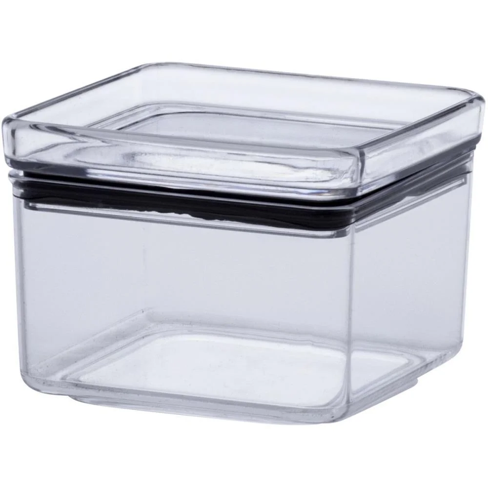 Pote Acrilico Hermetic 480Ml Lumini Quadrado Paramount (Unidade)