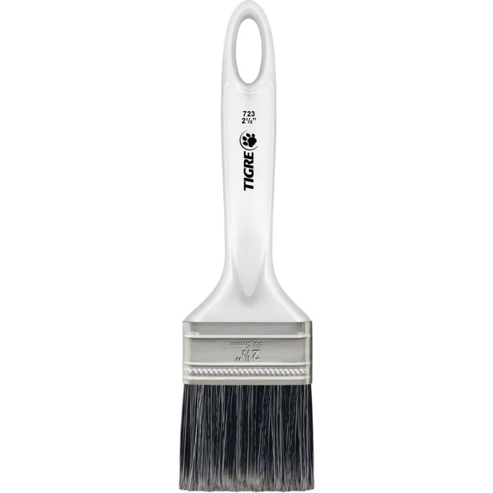 Trincha De Pintura 723 Media 2 1/2 Pol.multiuso Pinceis Tigre (Pct.c/12)