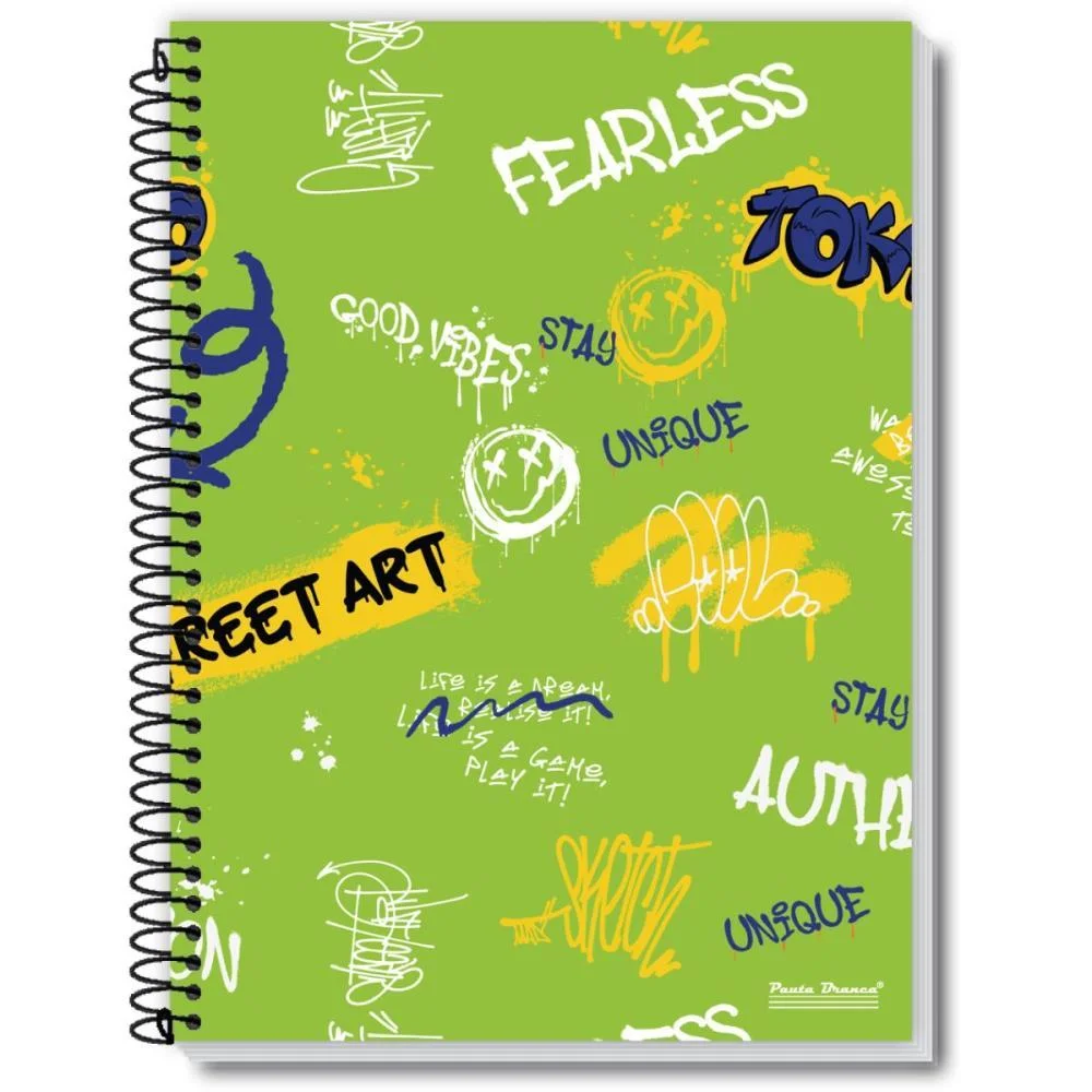 CADERNO 20X1 CAPA DURA ROX 400FLS. PAUTA BRANCA (PCT.C/02)